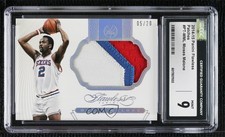2014-15 Panini Flawless 5/20 Moses Malone #PT-MML CGC 9 Mint Patch HOF 3d3