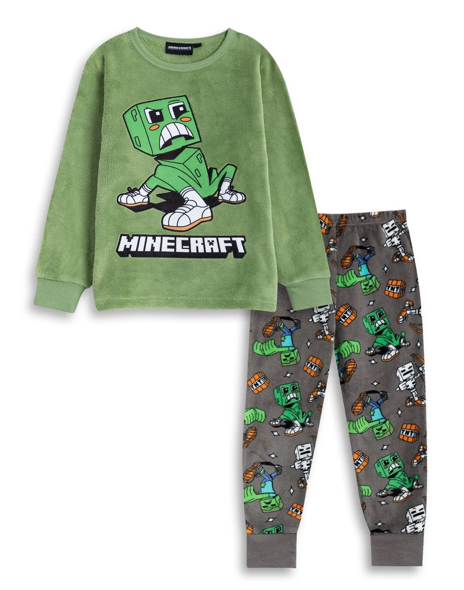 Minecraft Dededeloze Kids Girls jongens Creeper TNT Game PJS Bathrobe 7-8 jaar