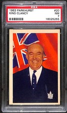 1963 Parkhurst #20 King Clancy HOF ACO PSA 7 NM C91949