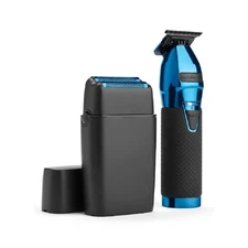 BaBylissPRO LimitedFX Black & Blue Trimmer & Foil Shaver Set – FXDUOFS2TBL