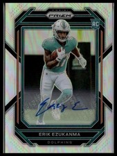 2022 Panini Prizm #336 Erik Ezukanma Autographs Prizm Silver RC