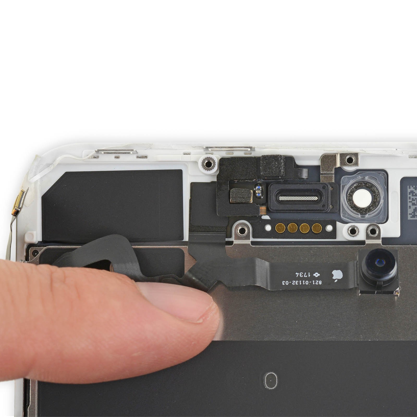 Caméra avant iPhone 8 Plus module objectif haute précision nappe flex et patch adhésif
