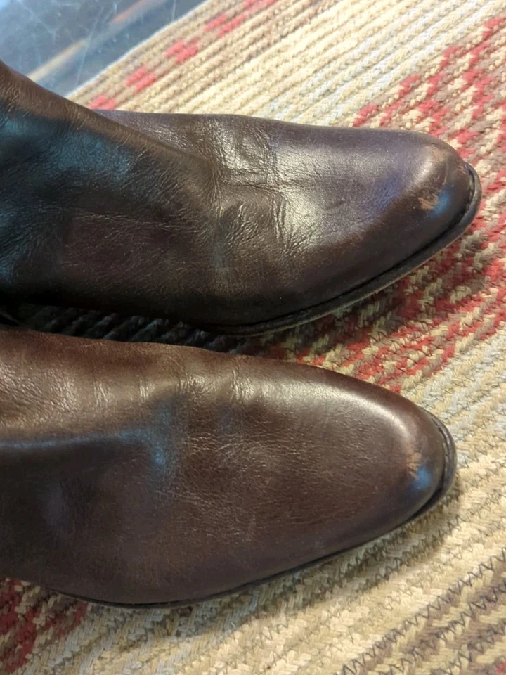 Botas de Invierno Te Casan NY Altas Acolchadas Sherpa Marrón Gamuza/Cuero Talla 38 EE. UU. Talla 7.5 Foto 2 de 4