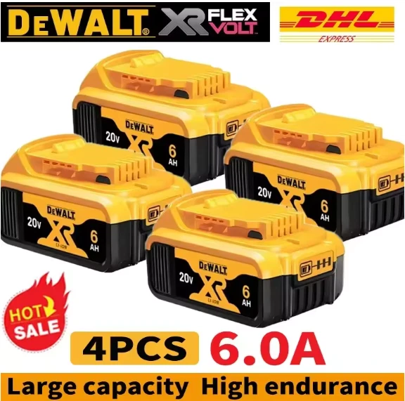 2 PCS Genuine Dewalt 18V 20V Max 6.0Ah Lithium original Battery EXPRESS POSTAGE - image 4 of 4