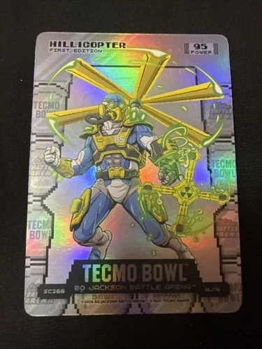 Hillicopter Tecmo Bowl Bo Jackson Battle Arena Silver Coin 95 Power Glow SC266