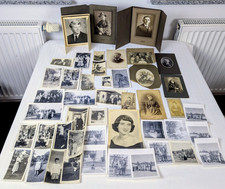 Lot of 40 Black and White Photos 1900s - 40s Family, Portrait Random