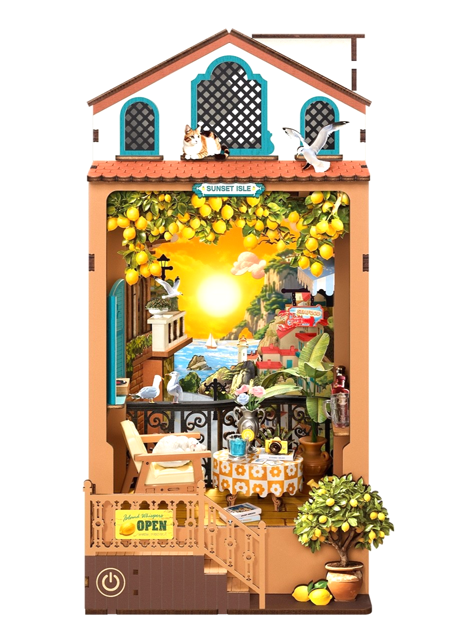 Rolife Sunset Isle DIY Book Nook TGB18