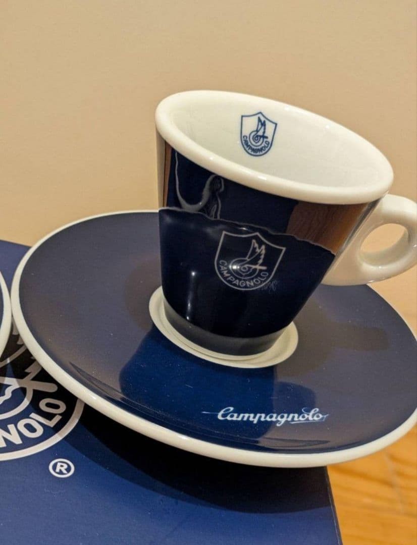 Campagnolo Espresso Cup Saucer Set Pair w/ Box Rare Cycling GiftJPN | eBay