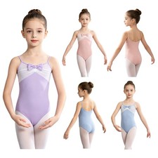 US YiZYiF Girl Sleeveless Ballet Leotard Gymnastics Jumpsuit Ballerina Dancewear