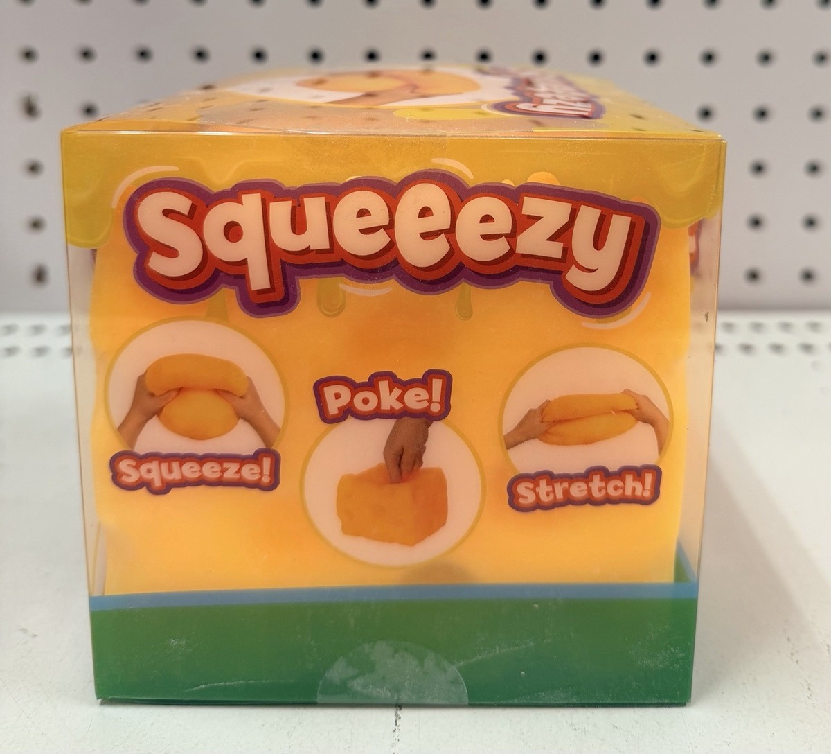 Sunny Days Jumbo Squeezy Cheese Yellow Squishy Toy Stress Relief