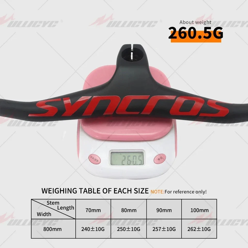 Manillar integrado de carbono para bicicleta de montaña 28,6 mm-17 grados de longitud 660 ~ 800 mm Foto 4 de 4