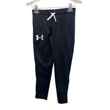 Under Armour ColdGear Kids Joggers Black Loose Fit Sweatpants Youth M NEW