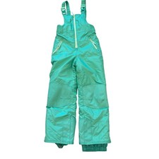 Champion Kids Teal Snow Bib Ski Pants Size M 7 8 Water Resistant