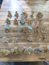 Lot Of 28 Cherished Teddies Figurines Enesco Resin Bears Vintage Collection