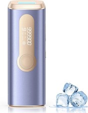 Glattol Laser Haarentfernungsgerät Eiskühlung schmerzfreies Ergebnis Herren Damen lila