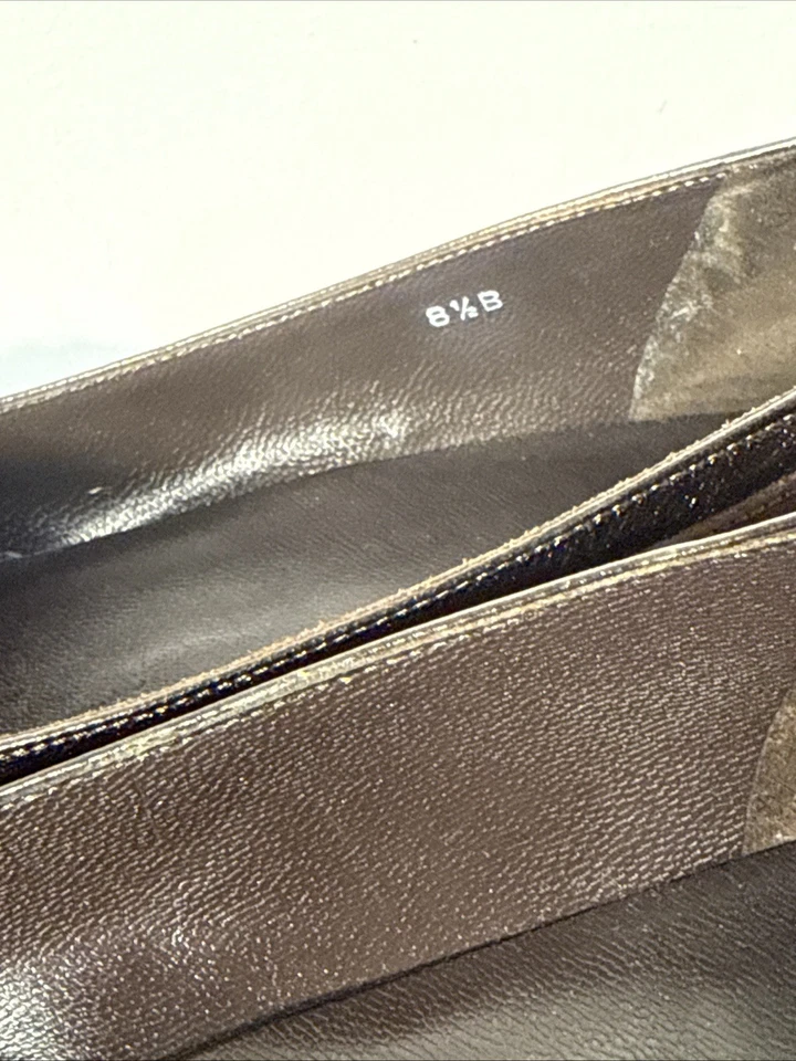 Zapatos AMALFI by Rangoni Marrón Gamuza Peep Toe Block 8.5 Italia Foto 4 de 4