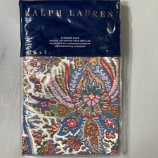 RALPH LAUREN PYNE PAISLEY NORWICH ROAD STANDARD PILLOW SHAM - CREAM/MULTICOLOR