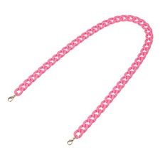 Acrylic Purse Strap 35.4" Matte Bag Chain Replacement Pink