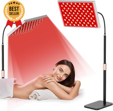 Red Light Therapy Panel Infrared 660/850nm LED Lamp w/ Adjustable Stand