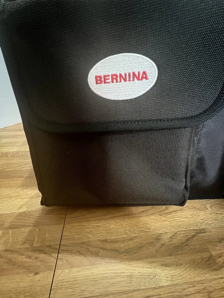 Bolsa de costura de viaje Bernina negra almacenamiento estuche rodante carro con inserciones Foto 2 de 4