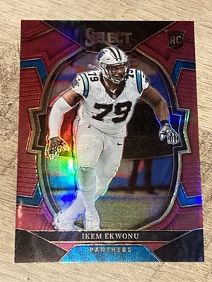 E1832 /149 2022 Panini Select Concourse Maroon Prizm Ikem Ekwonu #34 Rookie RC