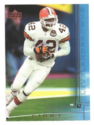 2000 Upper Deck NFL Football Cleveland Browns Terry Kirby