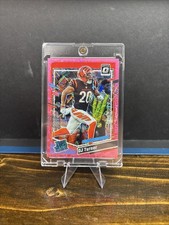 2023 OPTIC Dj Turner RATED ROOKIE PINK VELOCITY PRIZM RC /79 ;Bengals