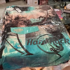 Hard Rock Mens Size 36 Board Shorts Swim Trunks Photo Surf Collage NEW with Tags