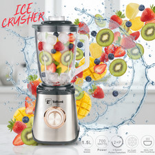 Table Blender Glass 2 in 1 Smoothie Maker Juicer Ice Crusher and Grinder 700Watt
