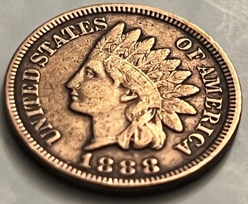 1888 Indian Head Cent Circulated VF JC1408