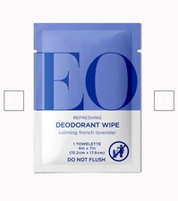 EO Refreshing Deodorant Wipes Calming Fresh Lavender 6 Count