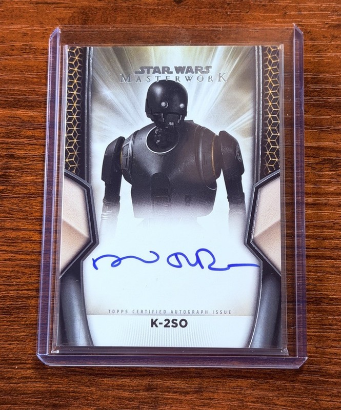 2025 Topps Star Wars Masterwork Alan Tudyk as K-2SO On-Card Auto