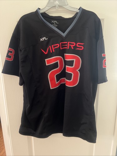 2023 XFL Las Vegas Vipers #23 Stitched Replica Game Jersey Men’s Xl