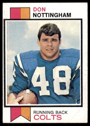 1973 Topps Don Nottingham RC Baltimore Colts #454 EX-EXMT