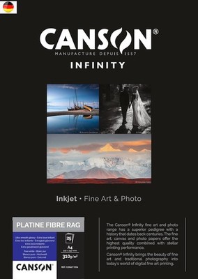 Canson 206211036 Platine Fibre Rag Box, Photopapier, A4 Weiß