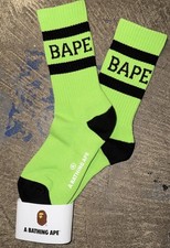 A Bathing Ape Socks Bape Mens US 9-12 Brand New Limited