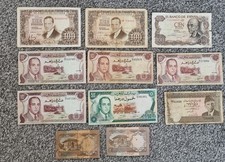 Collectable Bank Notes x 11 from Spain, Moroco and Pakistan