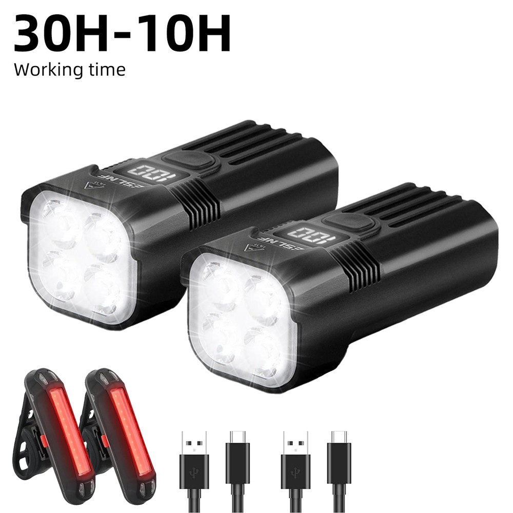 Usb Rechargeable Light Waterproof/ Night Riding/ Headlight Set