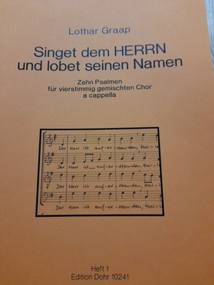 GRAAP/ SINGET DEM HERREN UND LOBET SEINEN NAMEN / CHORAL SCORE