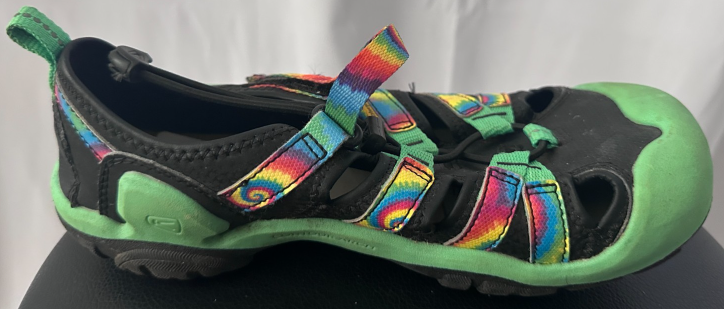 Sandalo Keen Notch Creek nero verde arcobaleno lacci elastici ragazzo taglia 6