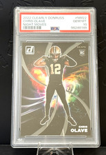 2022 Clearly Donruss Chris Olave Night Moves ROOKIE CARD PSA 10
