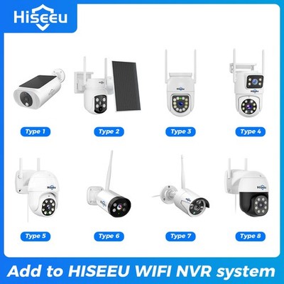 Hiseeu Wireless Wifi Outdoor Security Camera Two-Way Audio Color Night EseeCloud