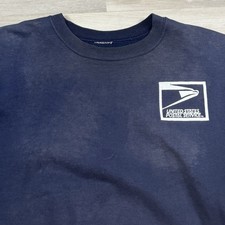 Vintage United States Postal Service USPS Pullover Sweatshirt Navy Mens Large