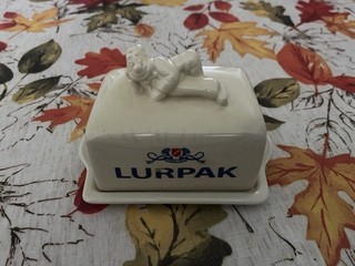 Lurpak Douglas 1980s Vintage Ceramic Butter Dish