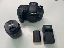 Canon EOS 7D 18.0 MP DSLR + EF-S 18-55mm f/3.5-5.6 IS II + Battery & Extras