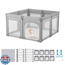VEVOR Baby Playpen, 47.2  x 47.2  Foldable Toddlers Playpen, Indo