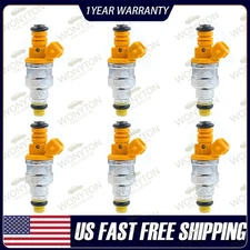 Set of 6 Flow Matched Fuel Injectors 0280150973 For 1995 Oldsmobile 98 3.8L V6