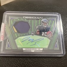 2019 Panini Obsidian Marquise Brown 2 color Patch Auto /50