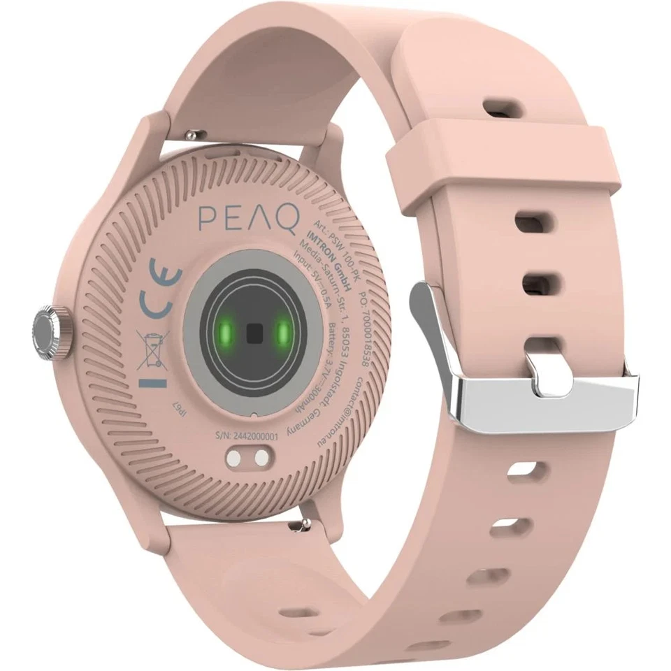 Kundenrücknahme ~ PEAQ PSW 100-PK Smartwatch Gummi, 22 mm, Pink Android/IOS, Foto 4 von 4