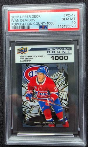 Ivan Demidov [10] #PC-17 2025 Upper Deck Population Count 1000 card